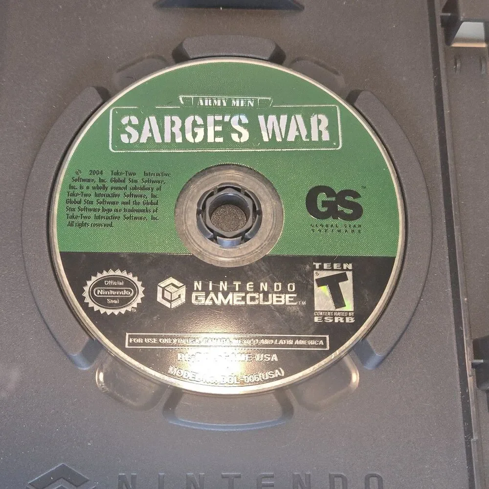 Army Men: Sarge's War (Nintendo GameCube, 2004) - Tested & Working No Guide